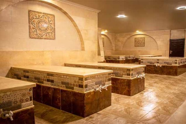 Couple enjoying Cleopatra Spa in Hurghada with steam bath, soap massage, and relaxation rituals