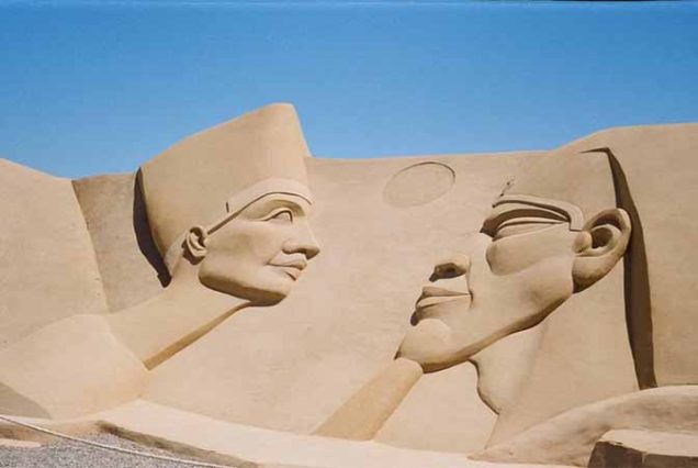 Family trip to Sand Museum Hurghada – best things to do in Hurghada