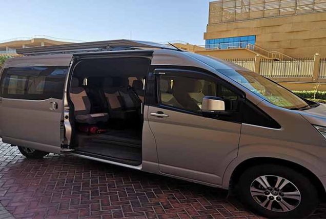 "Modern air-conditioned private transfer car from Hurghada Airport to Marsa Alam hotels for safe and comfortable travel in Egypt"