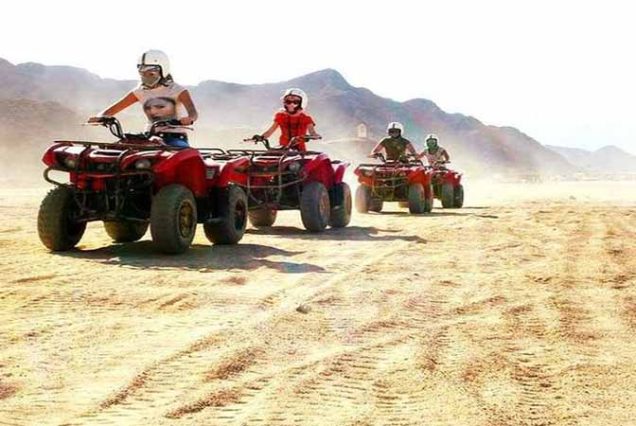 Safari quadami w Sharm El Sheikh – jazda quadem po pustyni Synaj o zachodzie słońca.